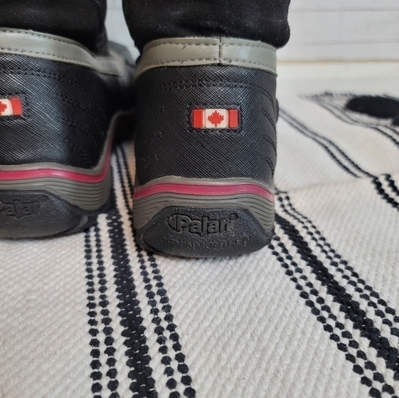 PAJAR WATERPROOF MID CALF BLACK SNOWBOOTS, SZ 9/9.5 - Picture 12 of 14